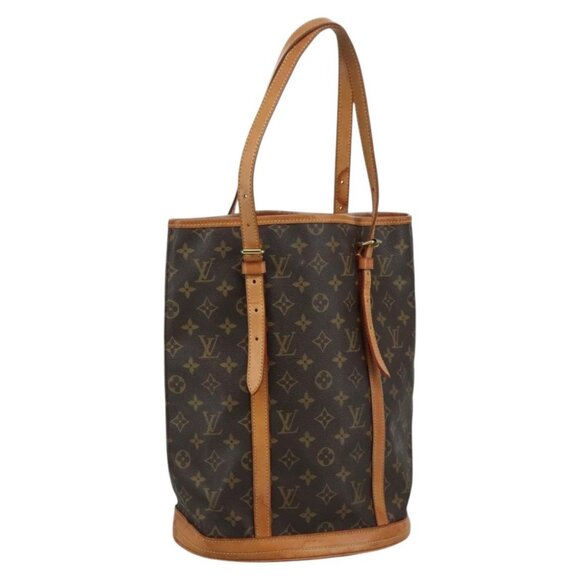 Authentic LOUIS VUITTON Monogram Bucket GM Shoulder Bag M42236 LV